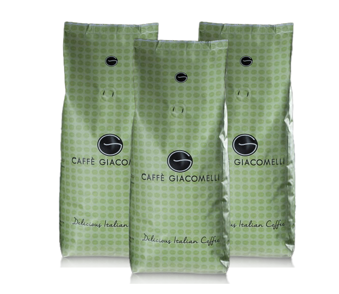 מארז 3 ק"ג קפה גיאקמולי בטעם עדין CAFFE GIACOMELLI