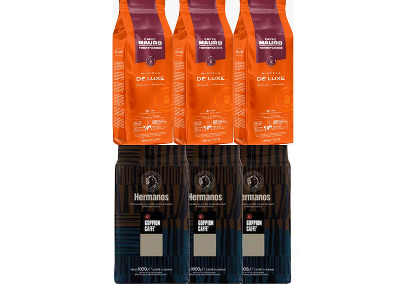 Mauro Delux 3 ק׳׳ג פולי קפה מאורו דה לוקס+ GOPPION Hermanos 3 ק׳׳ג פולי קפה גופיון הרמנוס