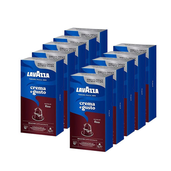 Ricco Gusto e Crema lavazza קפסולות תואמות נספרסו 100 יח׳ לוואצה