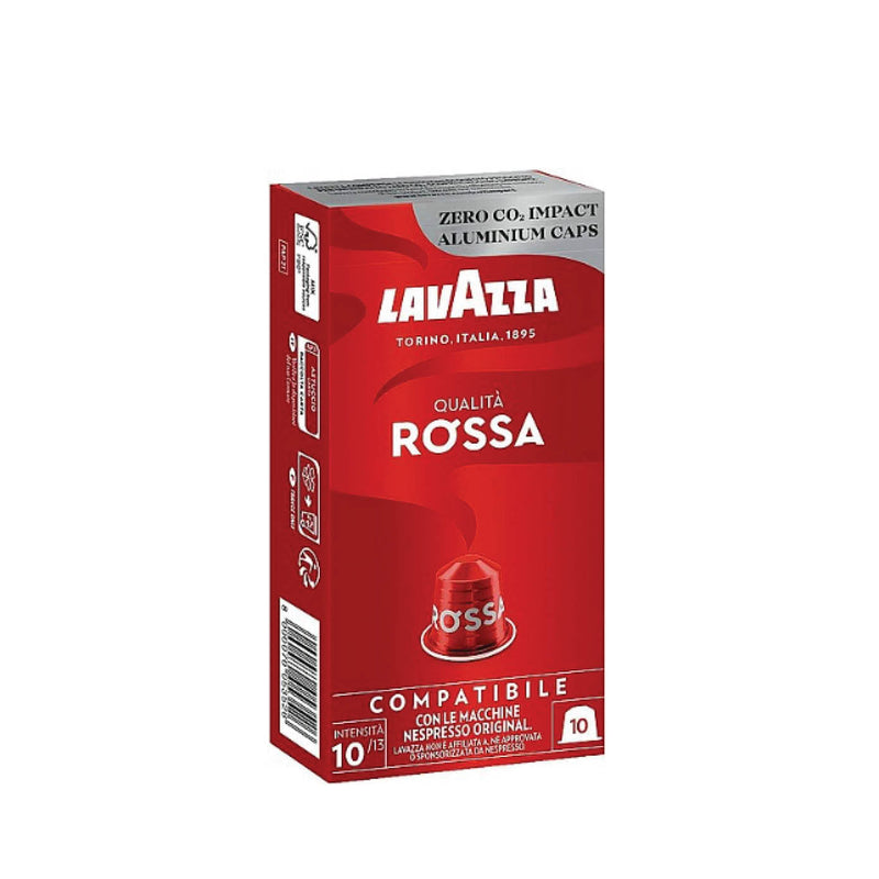 קפסולות לוואצה אלומניום Rossa Qualita lavazza קפסולות תואמות נספרסו Nespresso (100 יח׳)