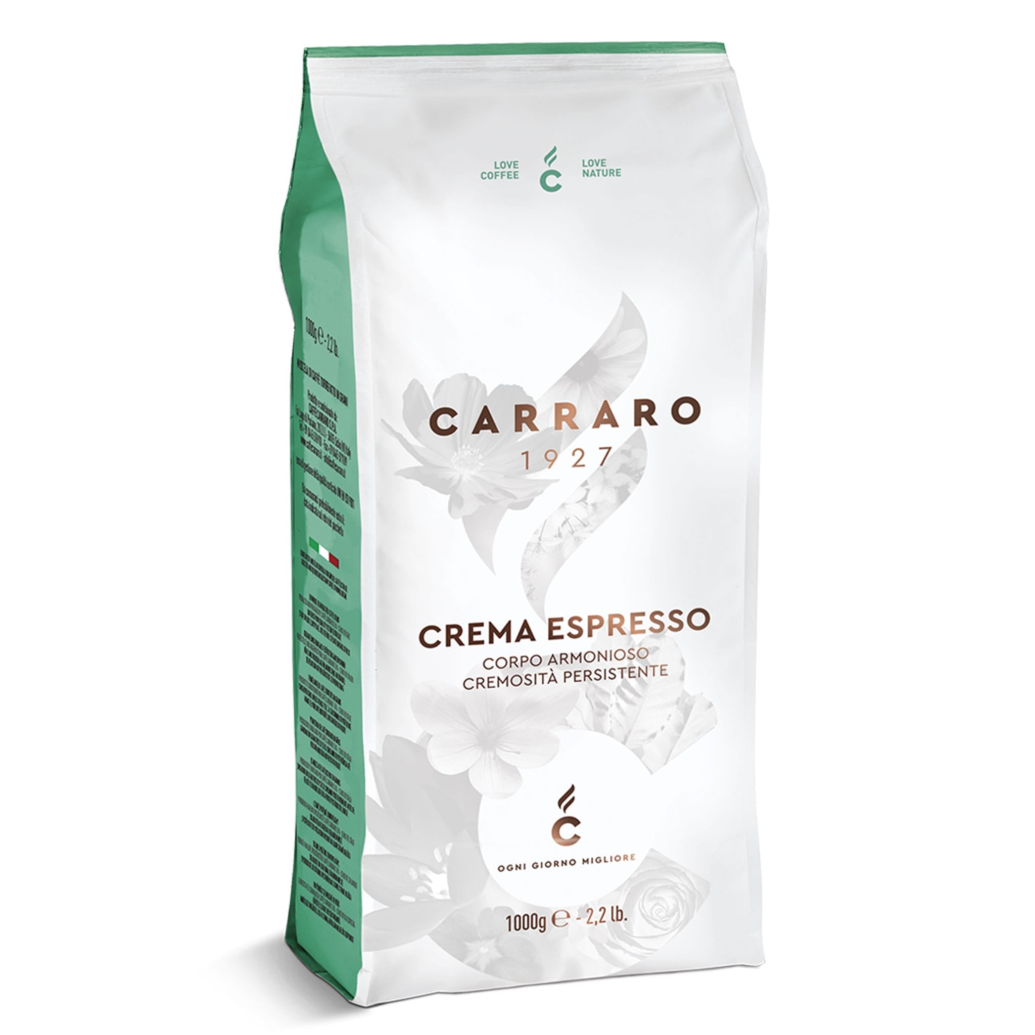 Carraro Crema Espresso coffee beans 1 kg