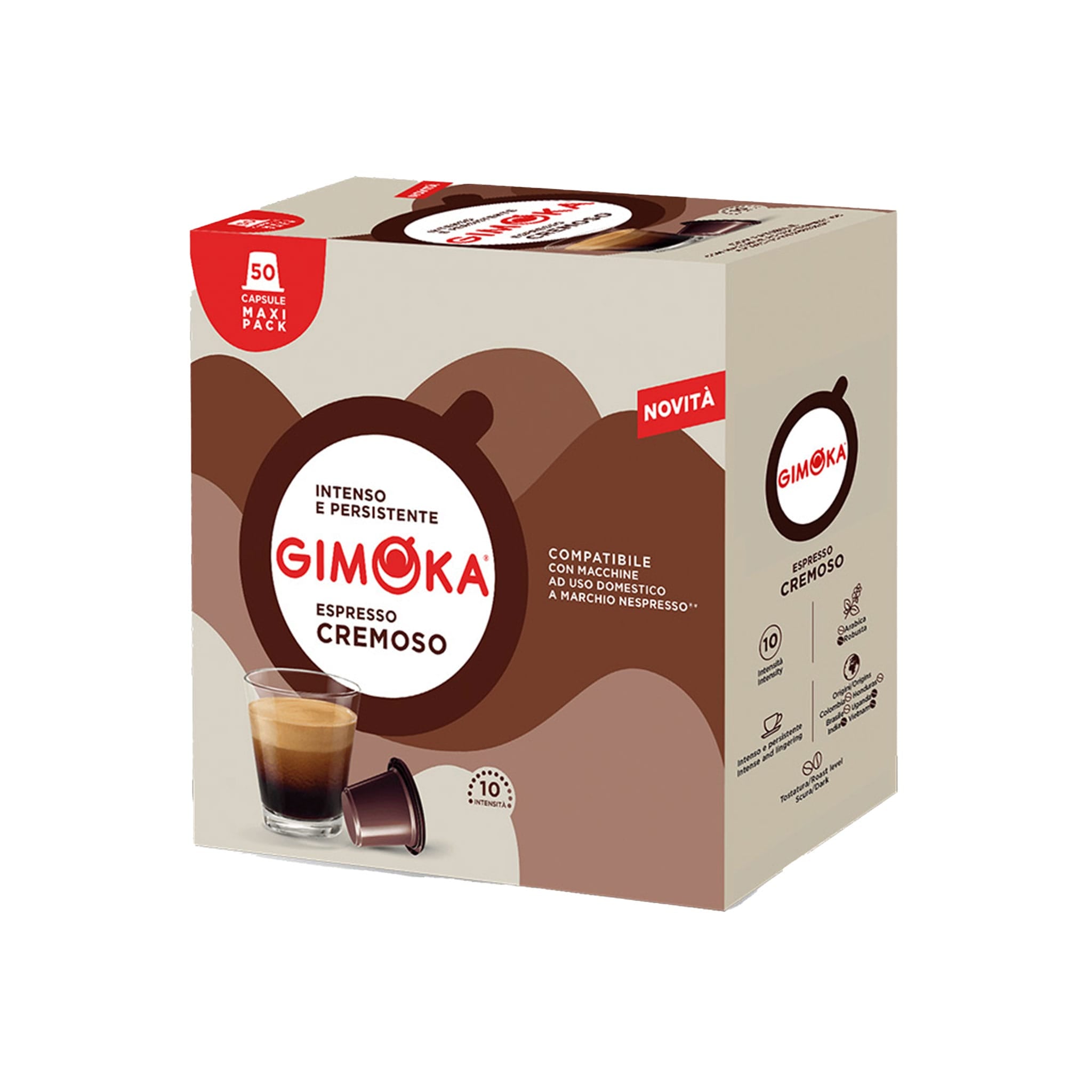 Gimoka Cremoso 50 Nespresso Compatible Coffee Pods