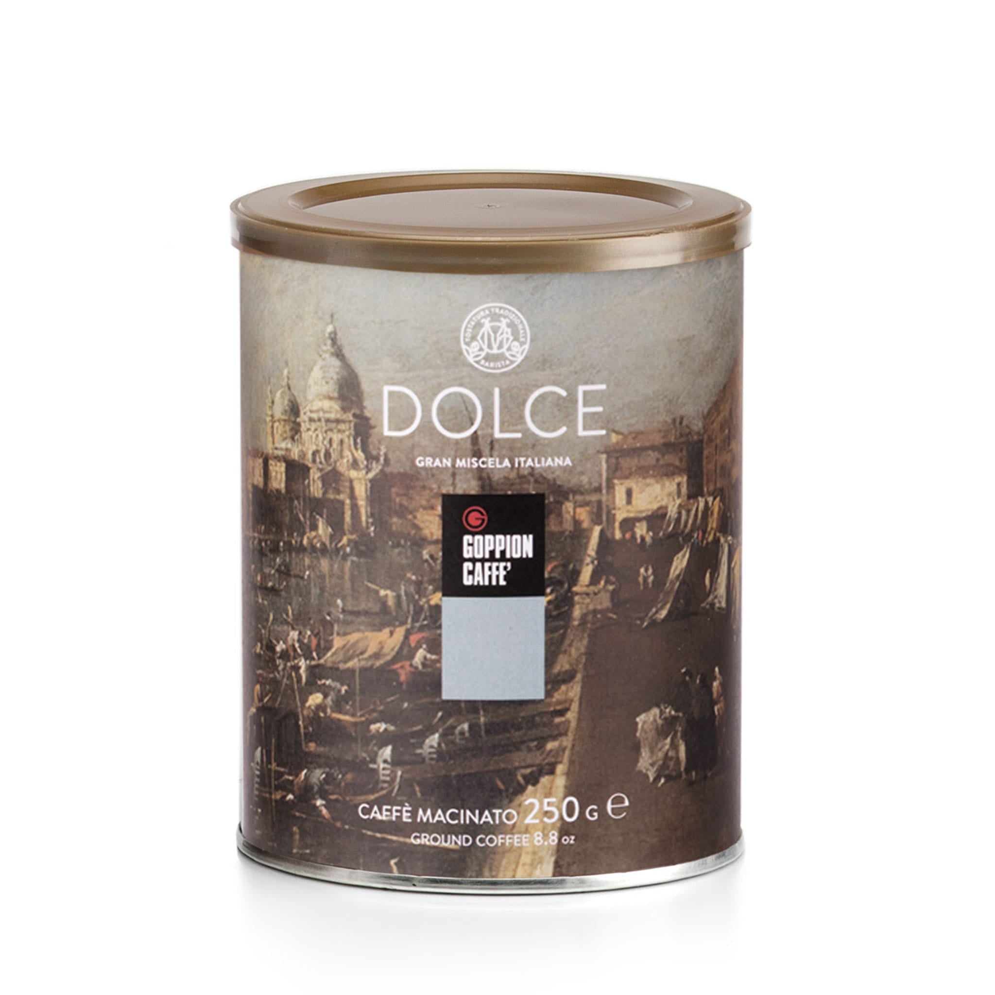 פחית 250 גרם קפה טחון גופיון דולצ׳ה 250 גרם Goppion Dolce