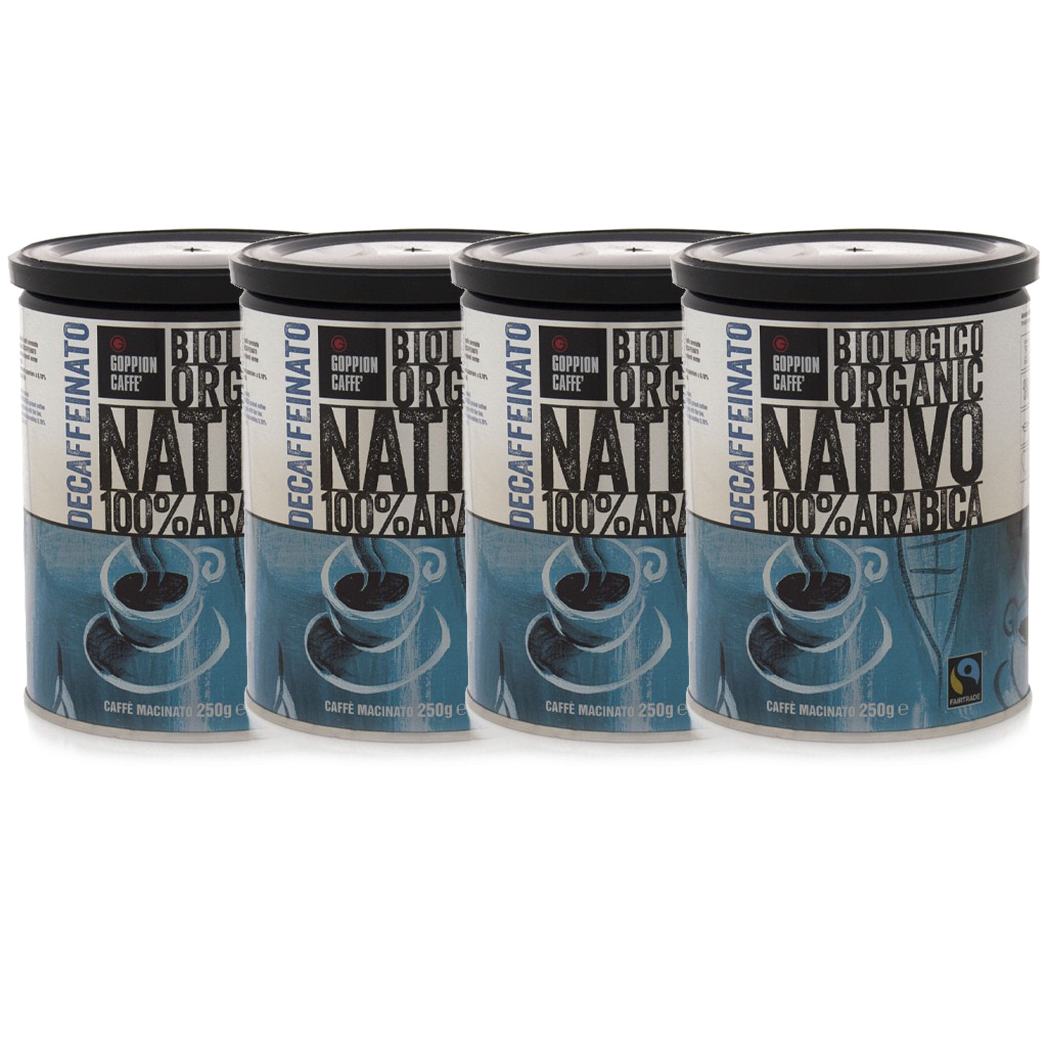 Goppion Coffee Nativo decaf 250g 4pack