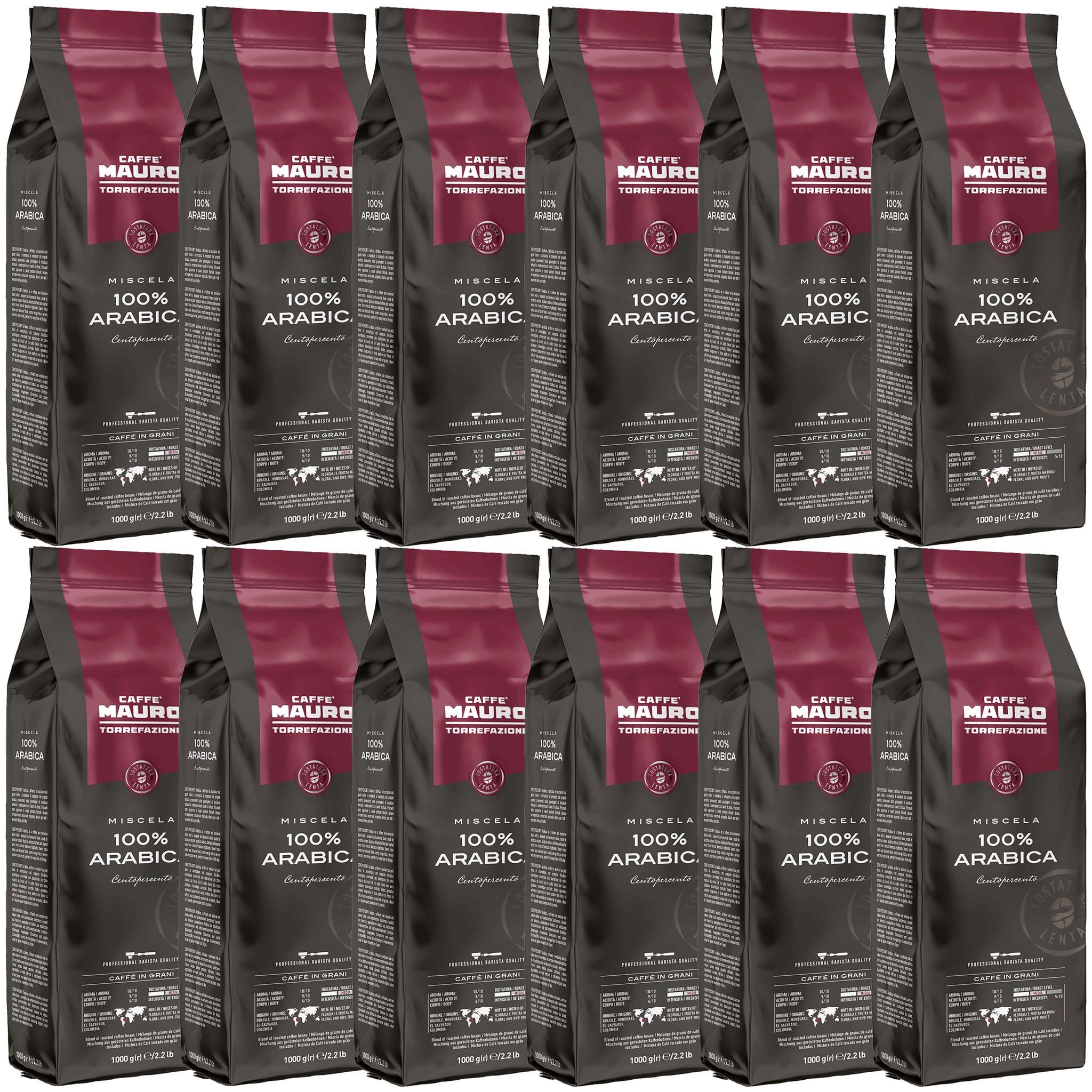 Mauro 100 Arabica Coffee Beans 12kg