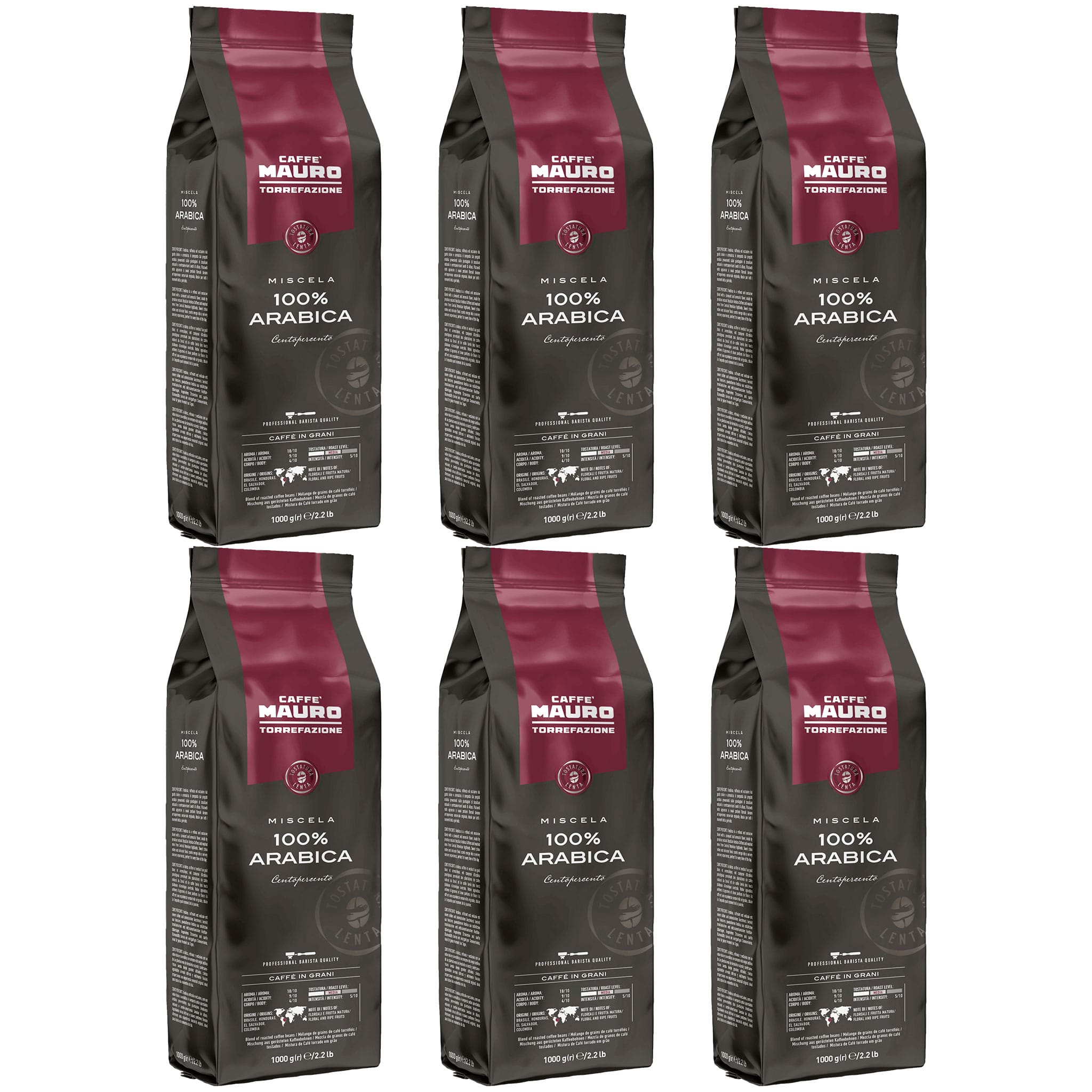 Mauro 100 Arabica Coffee Beans 6kg