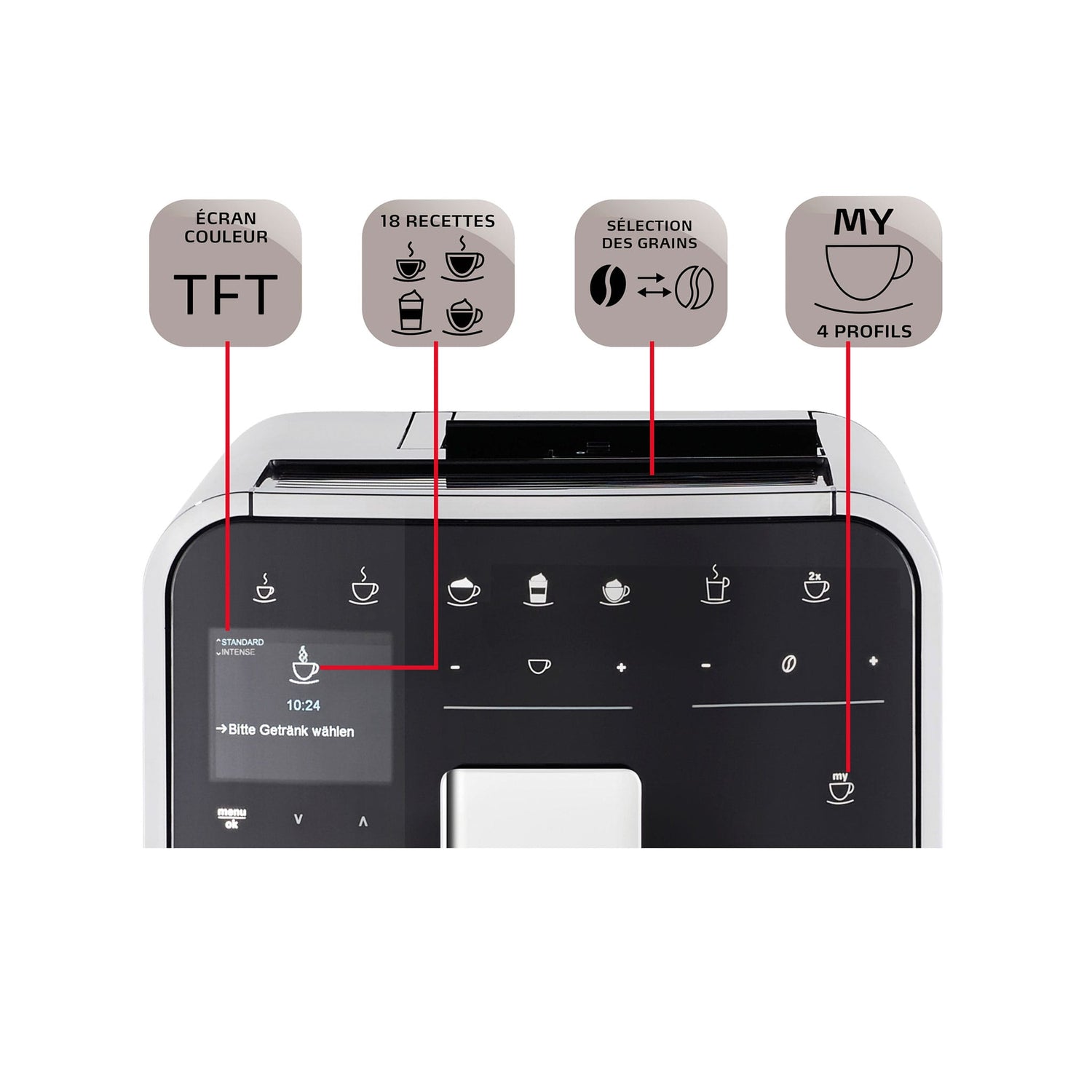 Melitta BARISTA T SMART menu