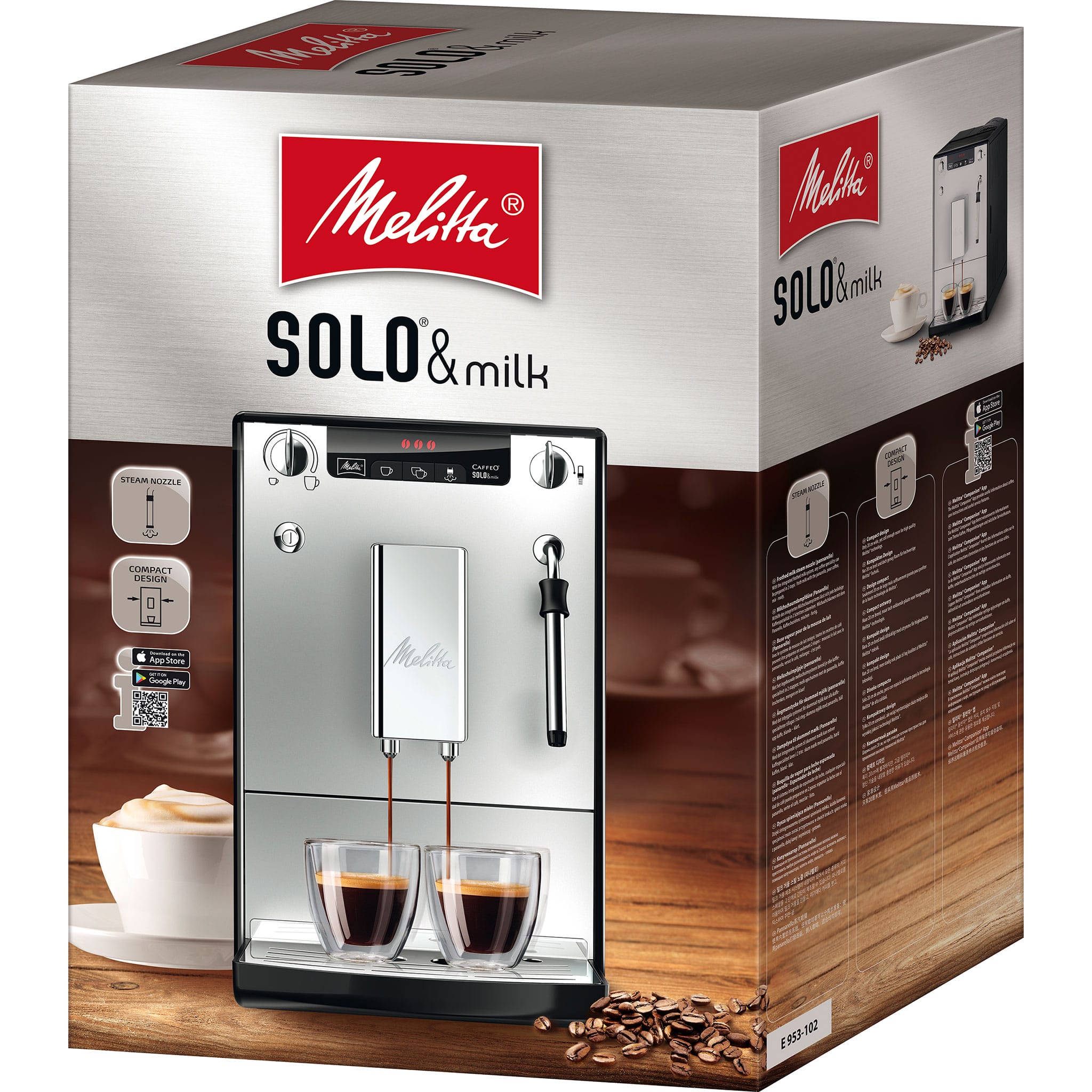 Melitta Solo _ Milk E953 102 Silver (4006508202881) box