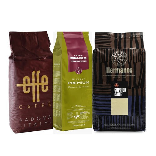 מבצע אוהבי קפה 3 ק״ג פולי קפה גופיון הרמנוס EFFE חום מאורו פרימיום ירוק