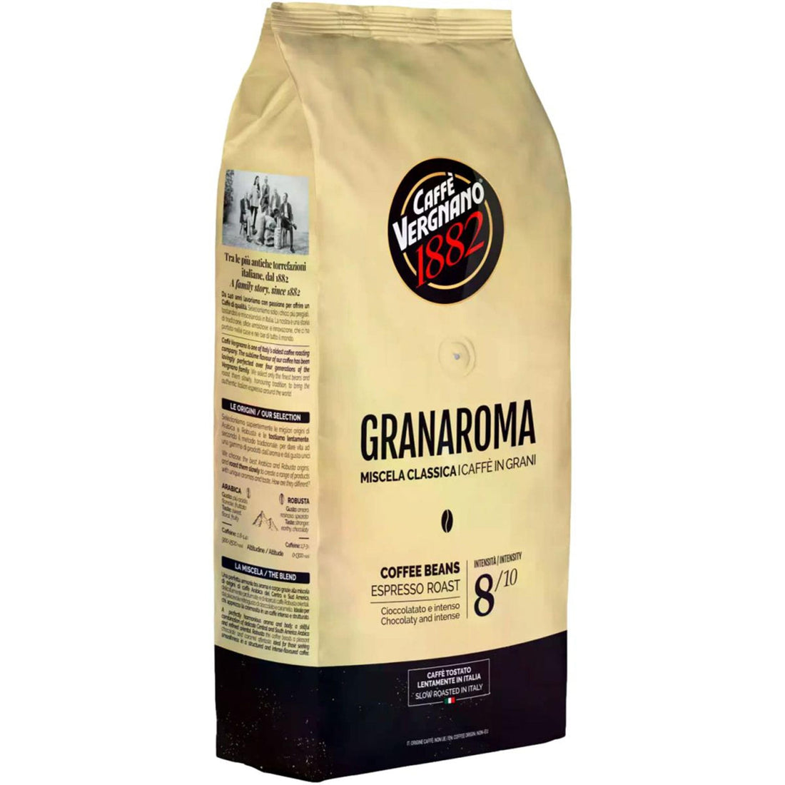 caffe vergnano gran aroma coffee beans 1 kg