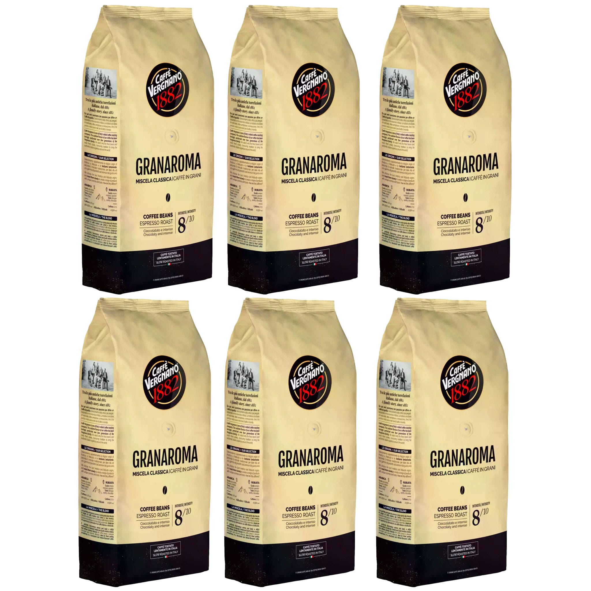 caffe vergnano gran aroma coffee beans 6 kg