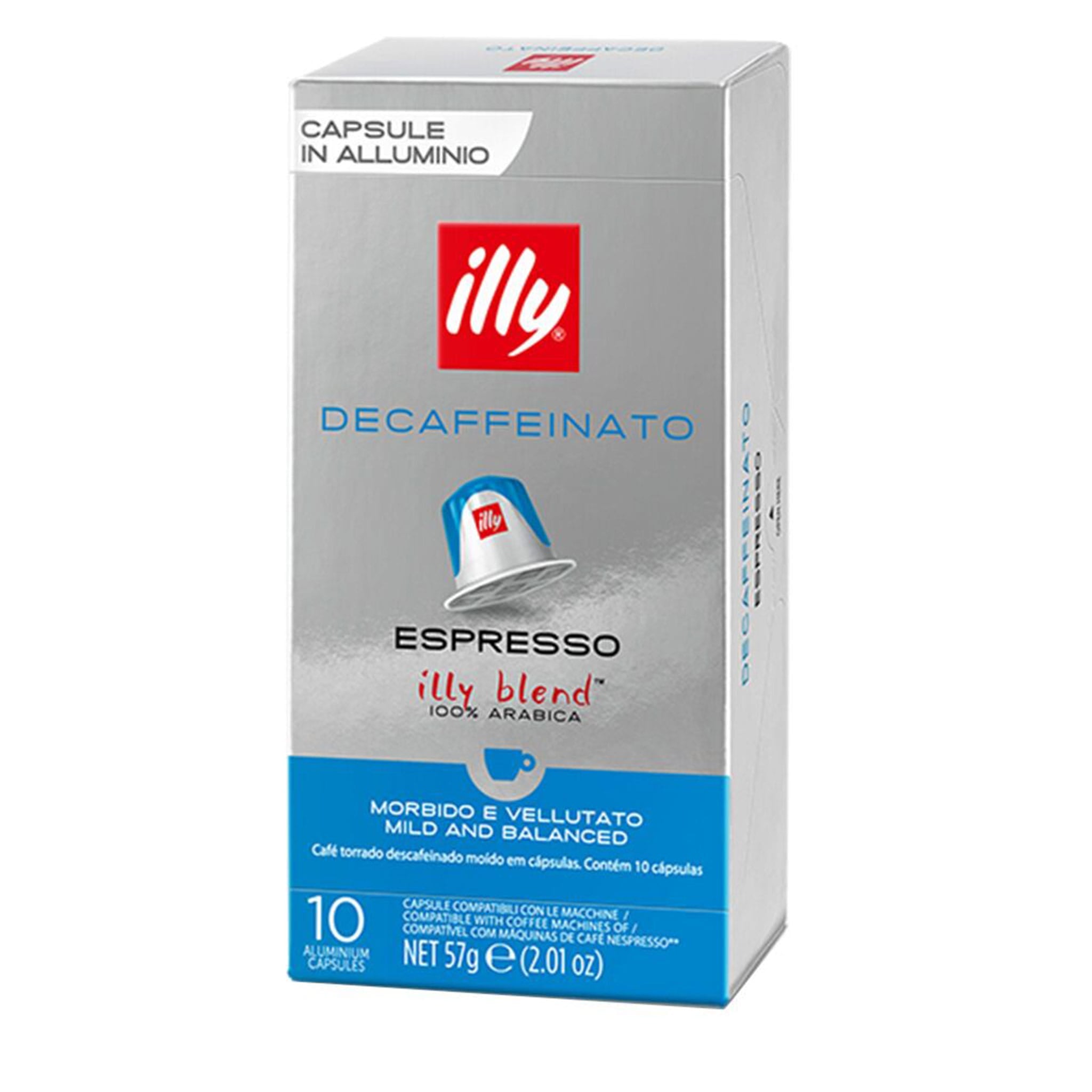 illy Nespresso Compatible Capsules Decaffeinated Classico Medium Roast