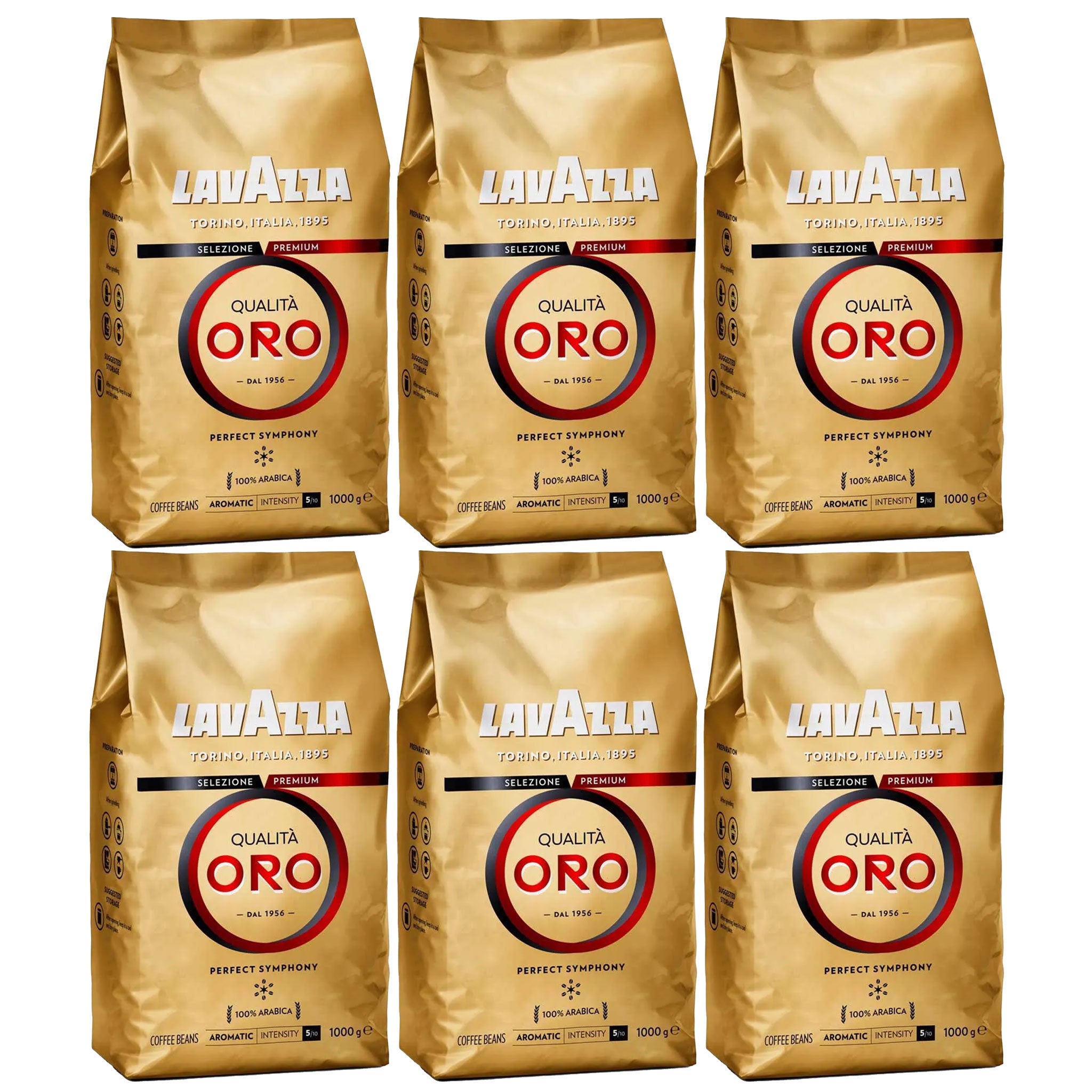 6 ק"ג פולי קפה לוואצה אורו Lavazza Qualita ORO