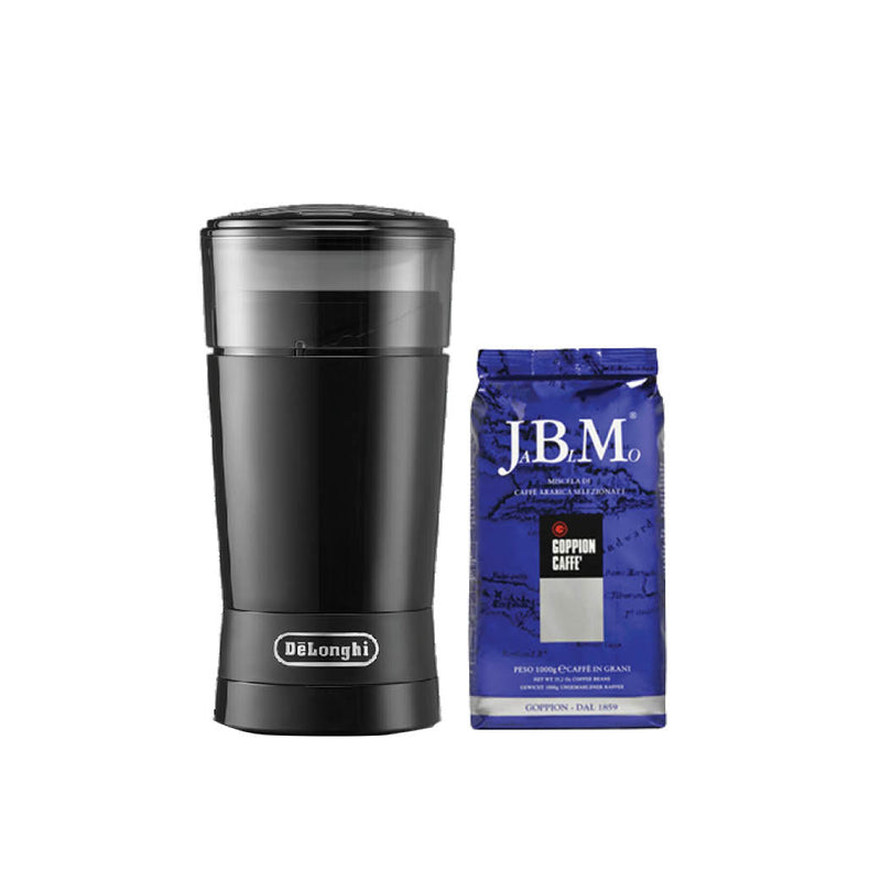 מטחנת קפה KG200 Delonghi +גופיון פולי קפה J.B.M