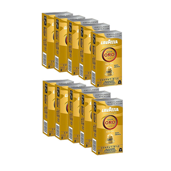 lavazza Qualita Oro 100% arabica , קפסולות תואמות נספרסו, לוואצה 100 יח׳