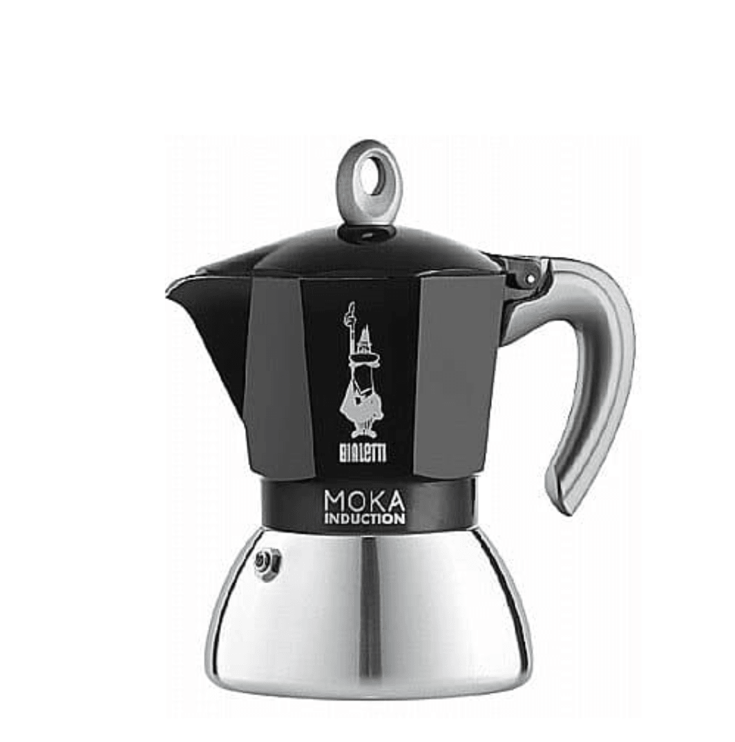 BIALETTI INDUCTION מקינטה 6 כוסות בצבע שחור ביאלטי - קפה רויאל (6180618600613)