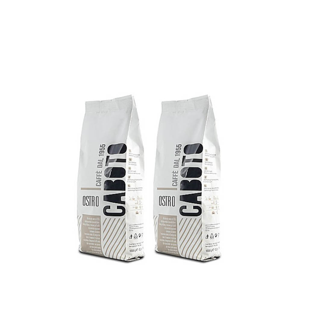 תערובת פולי קפה 2 ק"ג קובוטו 100% רובוסטה CABOTO Ostro
