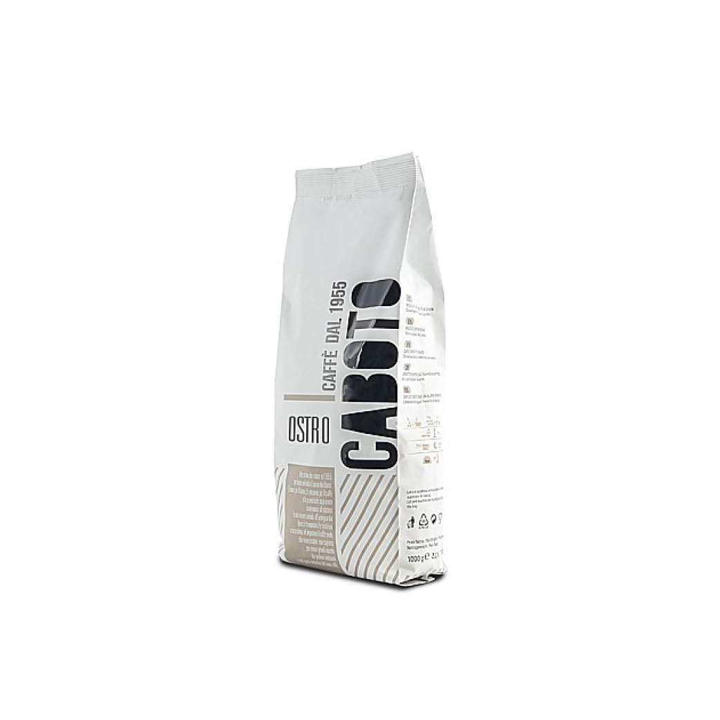תערובת פולי קפה 1 ק"ג קובוטו 100% רובוסטה CABOTO Ostro