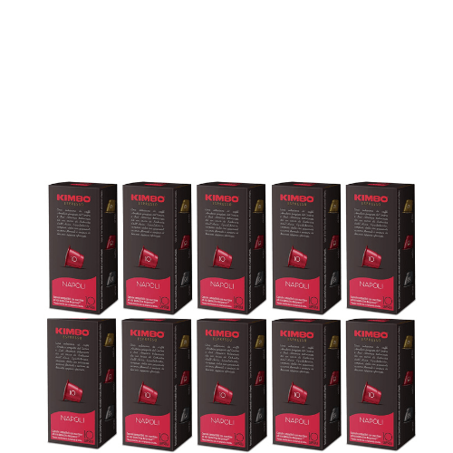 קפסולות תואמות נספרסו 100 יח׳ קימבו נאפולי KIMBO NAPOLI