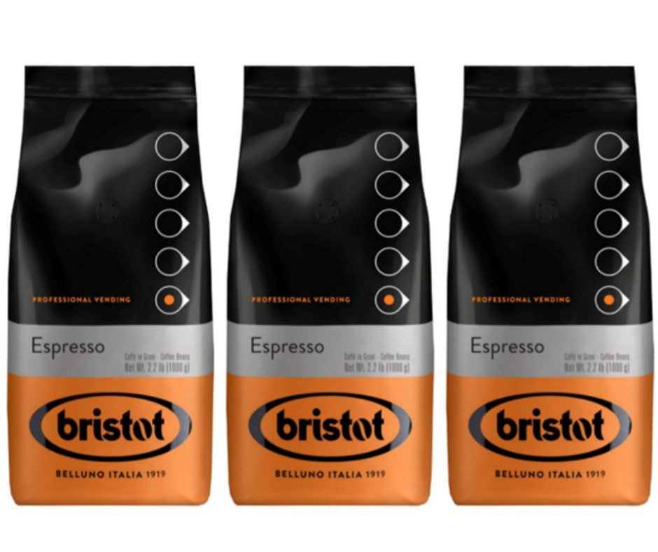 Bristot Espresso 1kg פולי קפה פולי קפה בריסטוט אספרסו 3 ק׳׳ג