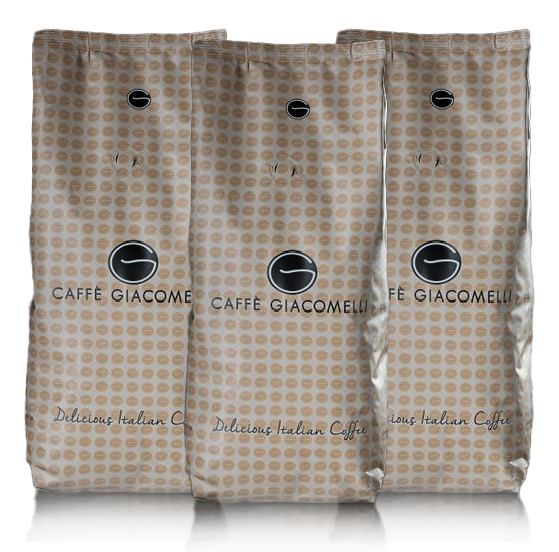מארז 3 ק&quot;ג פולי קפה GIACOMELLI בטעם עשיר