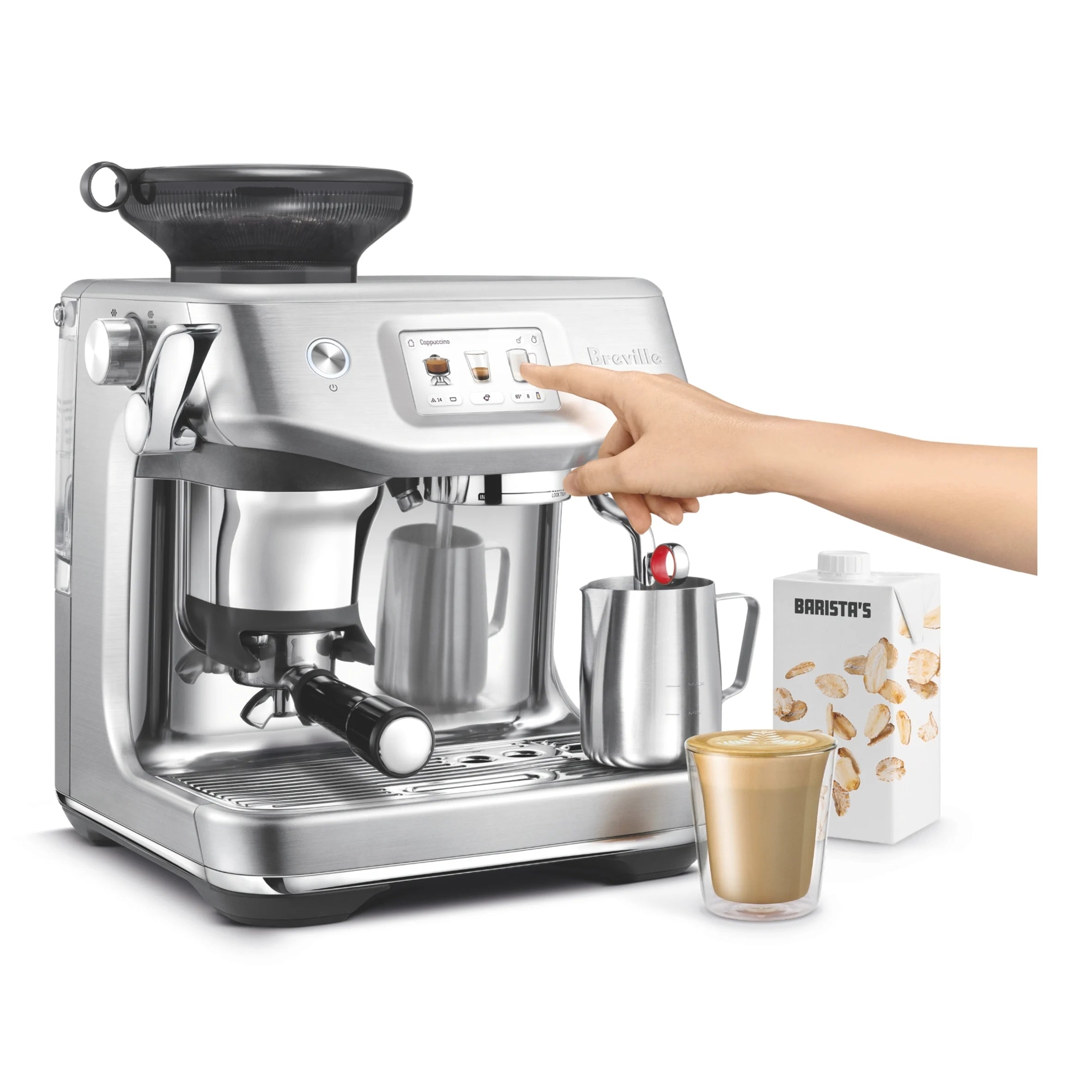 מכונת קפה ידנית ברוויל Barista Touch™ Impress BES881BSS