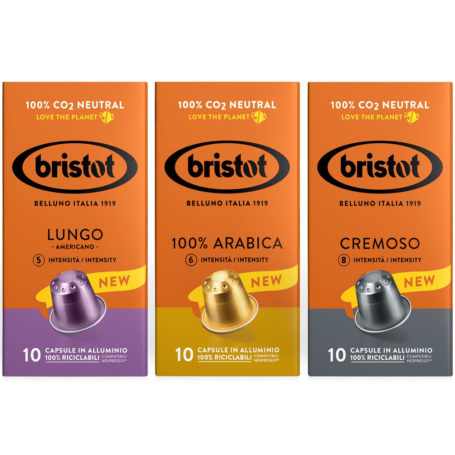 Bristot Coffee Capsule Alluminium Nespresso pack