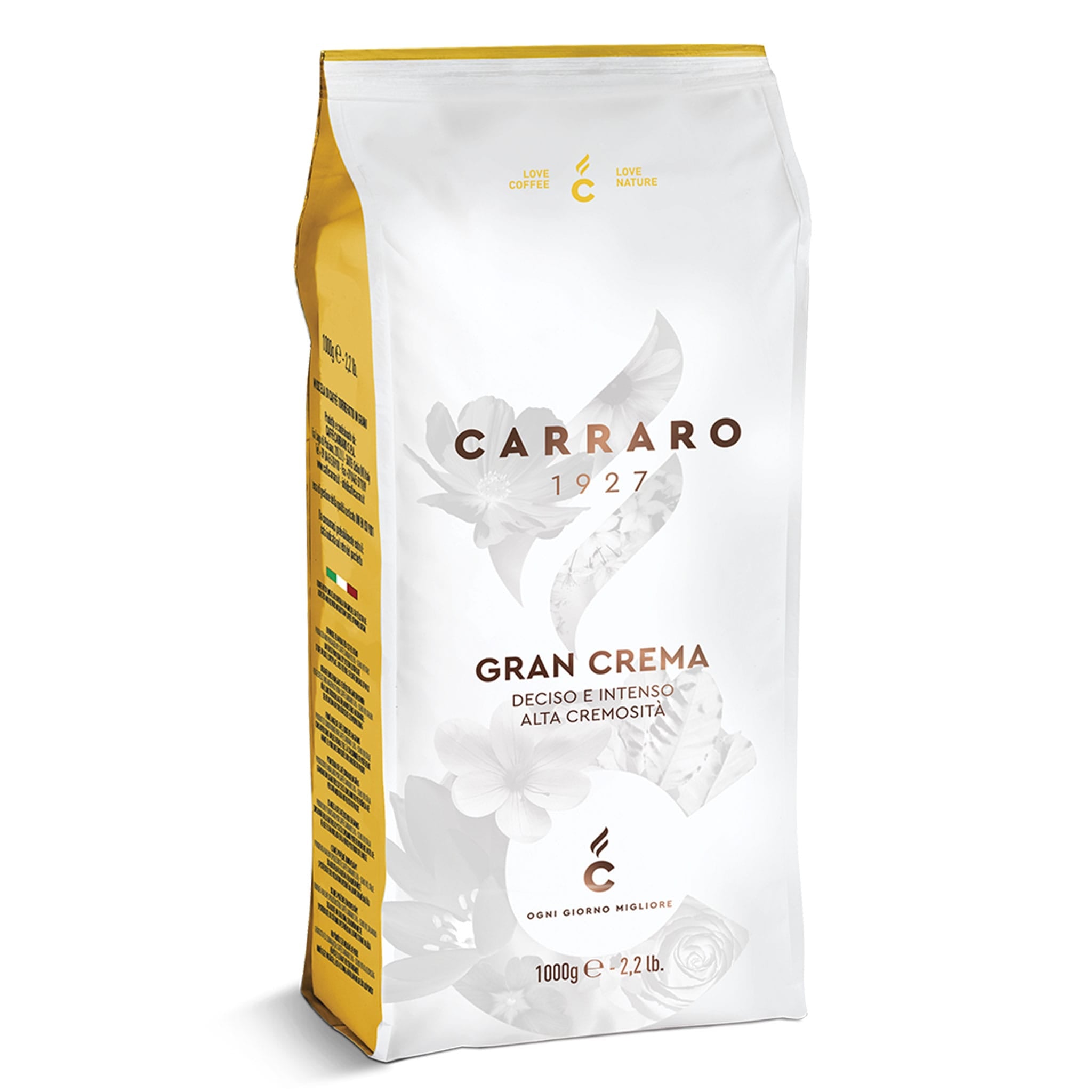 1 ק"ג פולי קפה קאררו Carraro Gran Crema