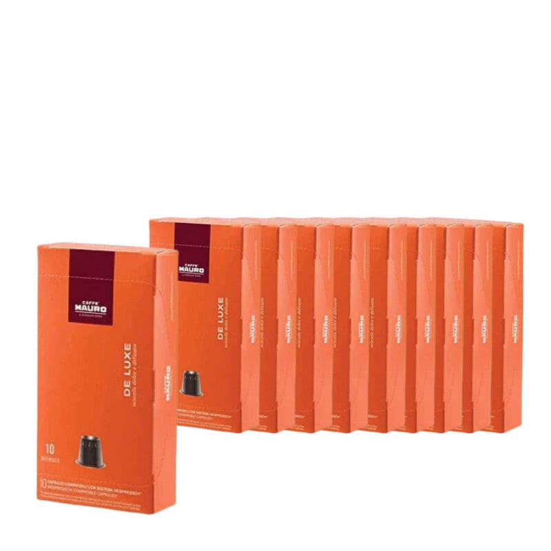 MAURO DELUXE קפסולות תואמות נספרסו 100 יח׳ מאורו דה לוקס