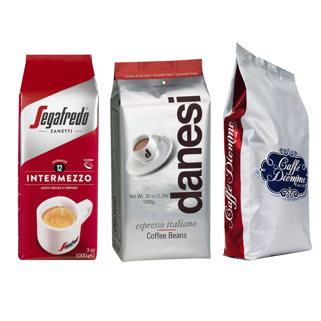 Diemme Red + Segafredo INTERMEZZO + Danesi Classic
