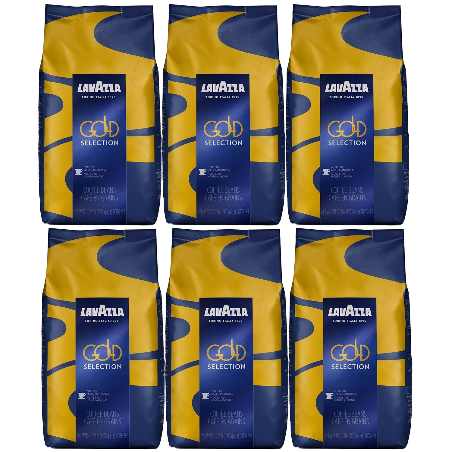 6 ק&quot;ג פולי קפה לוואצה גולד סלקשן Lavazza Gold Selection