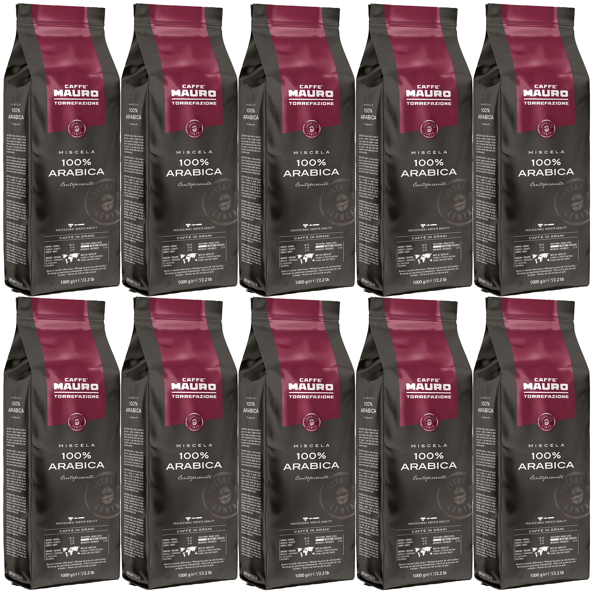 Mauro 100 Arabica Coffee Beans 10kg