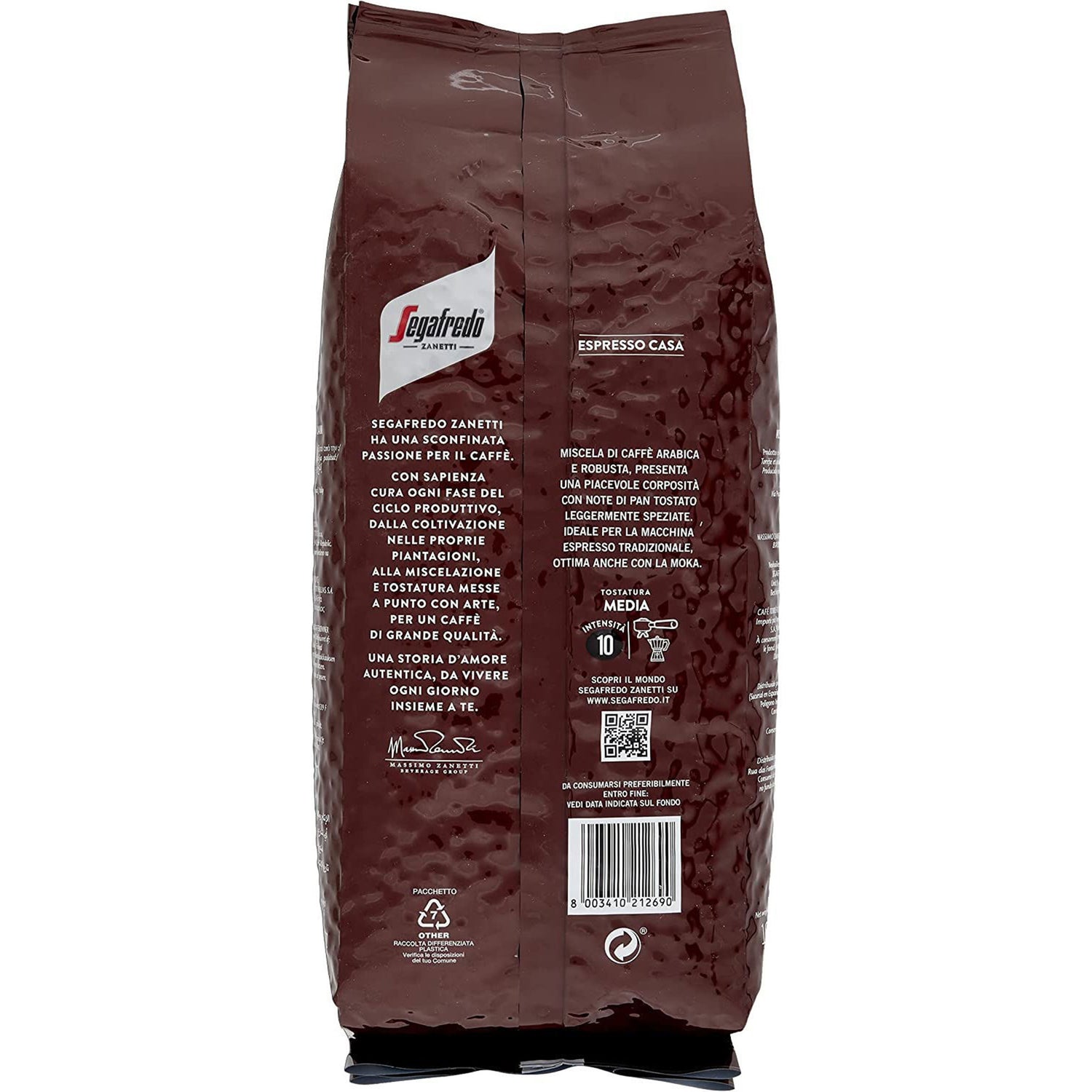 Segafredo ESRESSO CASA coffee beans 1Kg