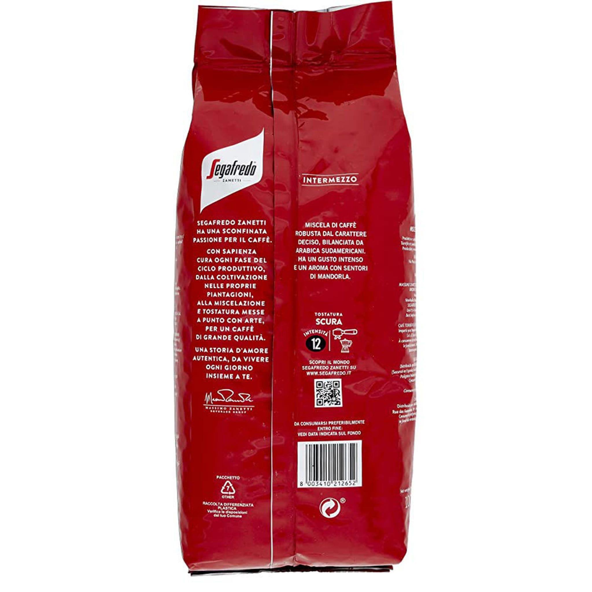 Segafredo INTERMEZZO coffee beans 1Kg