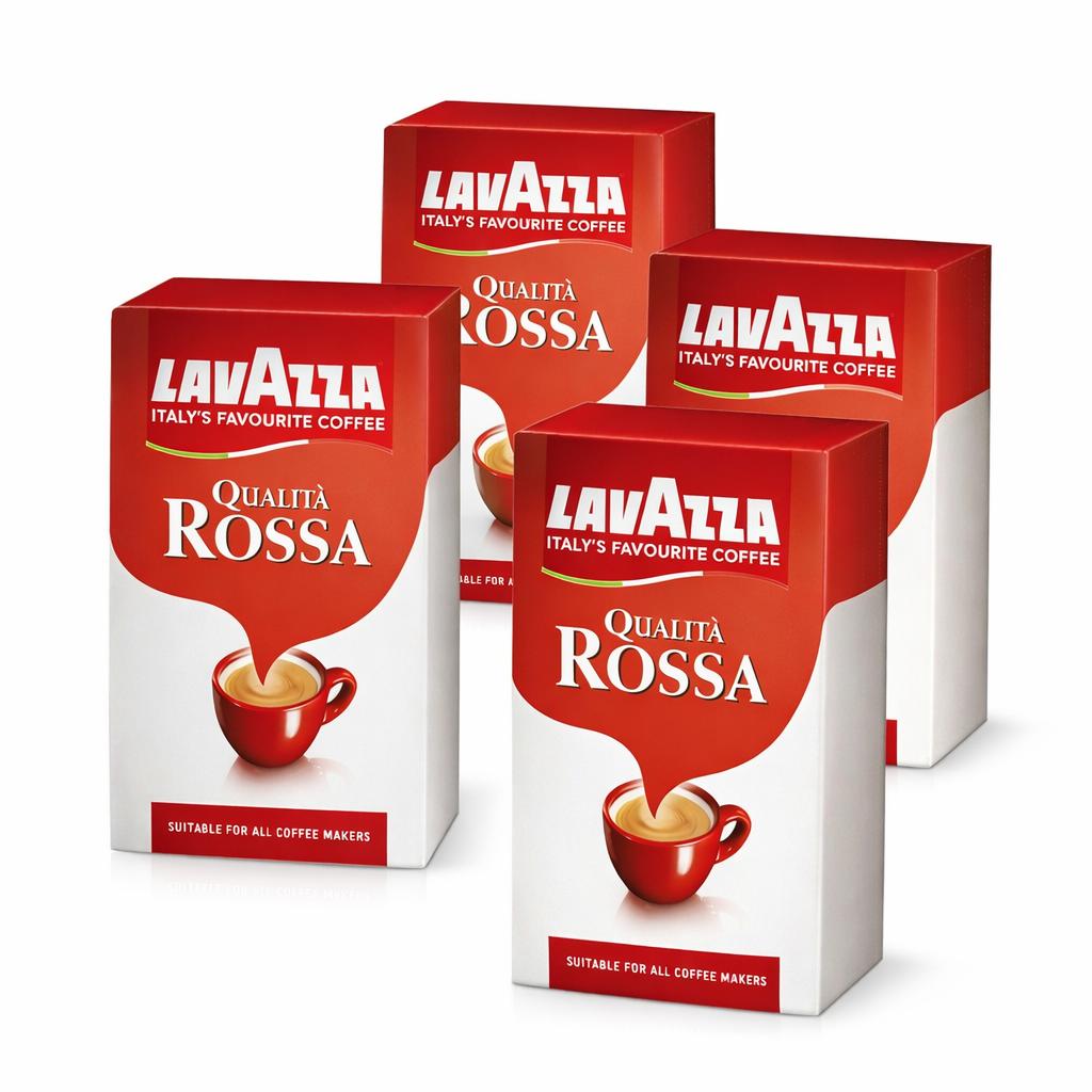 קפה טחון Qualità Rossa 250 גרם 4 חבילות