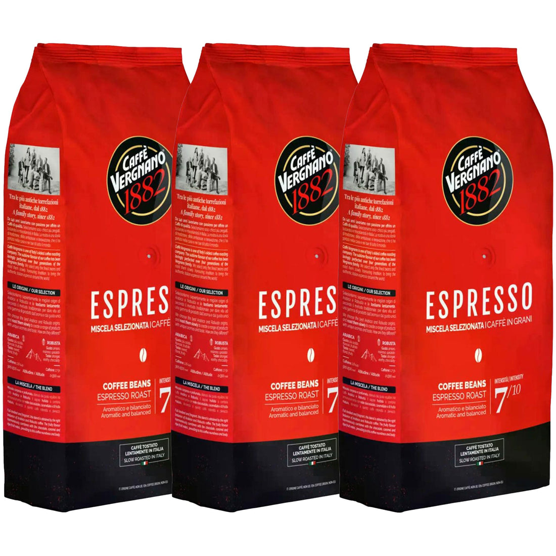 caffe vergnano espresso coffee beans 3 kg