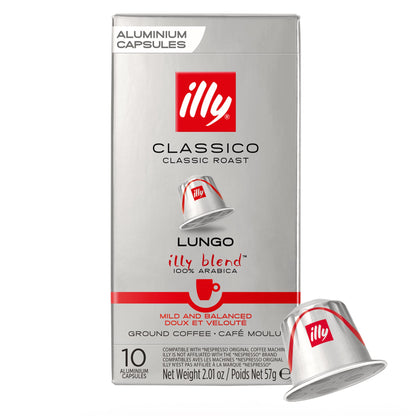 illy Nespresso Compatible Capsules Classico Lungo Medium Roast