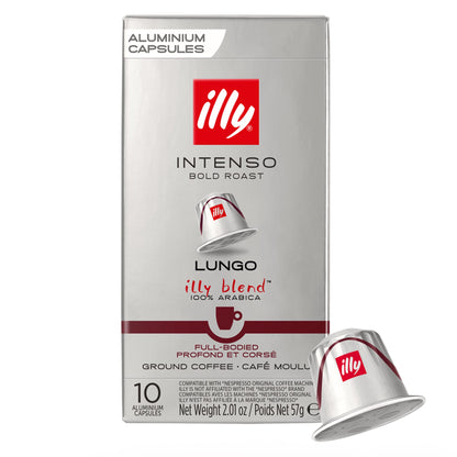 illy Nespresso Compatible Capsules Lungo Intenso Dark Roast