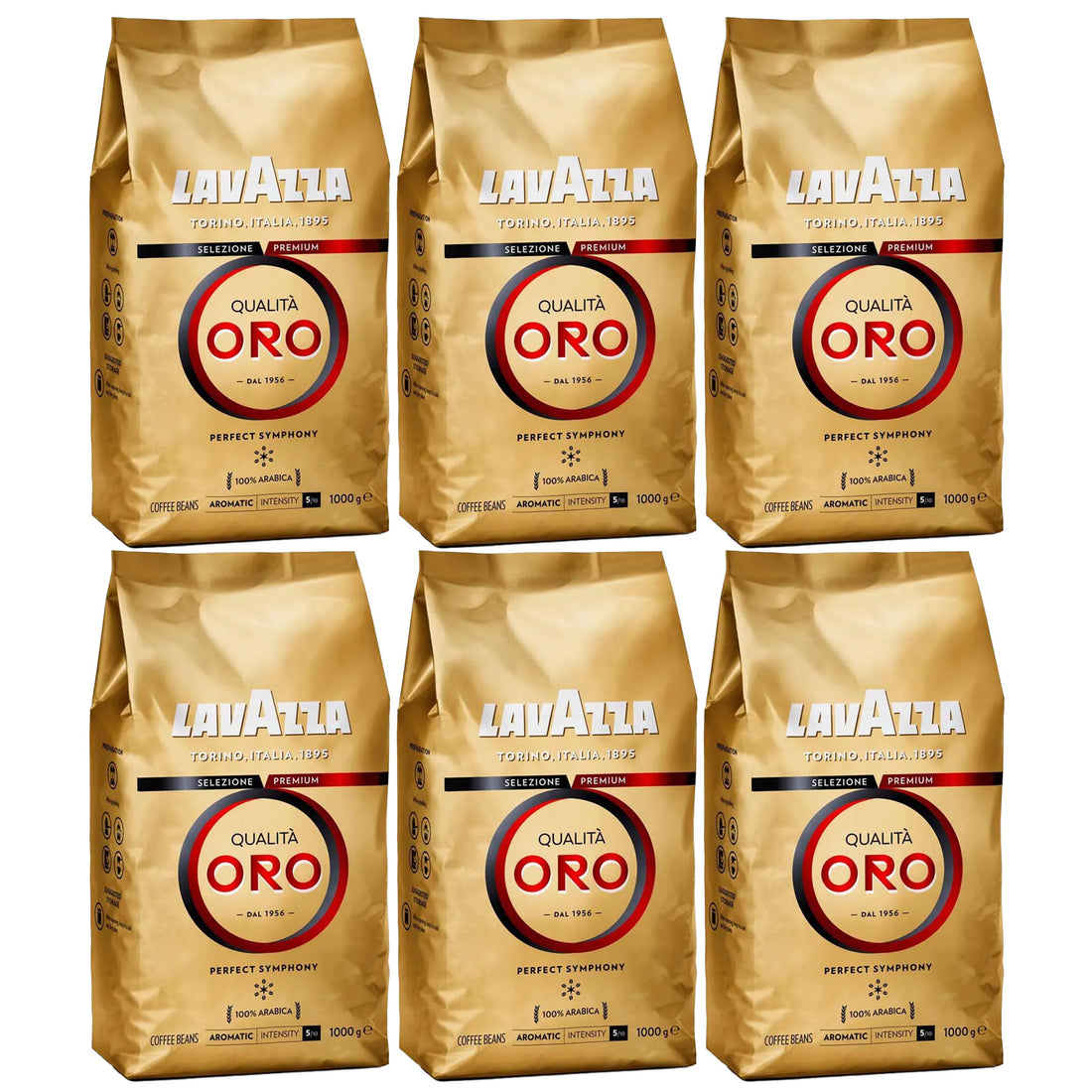 6 ק&quot;ג פולי קפה לוואצה אורו Lavazza Qualita ORO