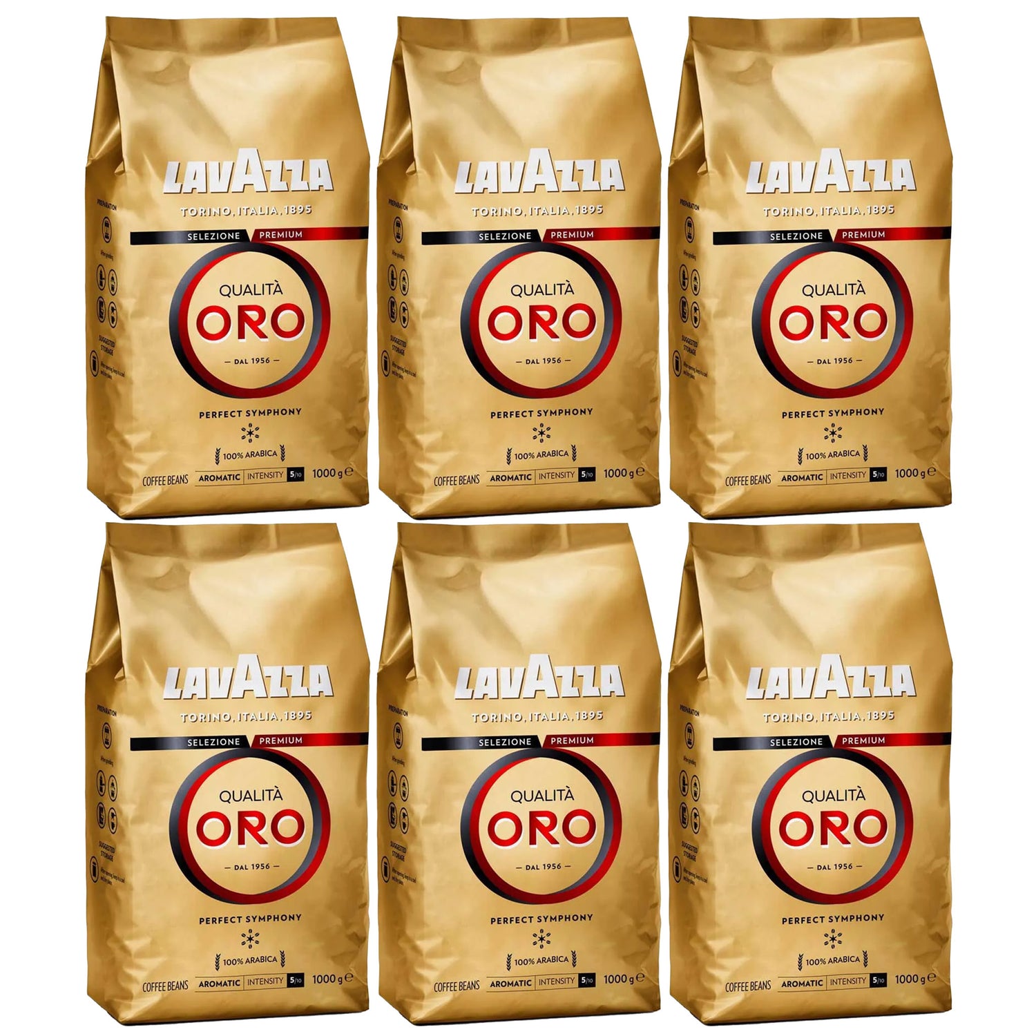 6 ק&quot;ג פולי קפה לוואצה אורו Lavazza Qualita ORO