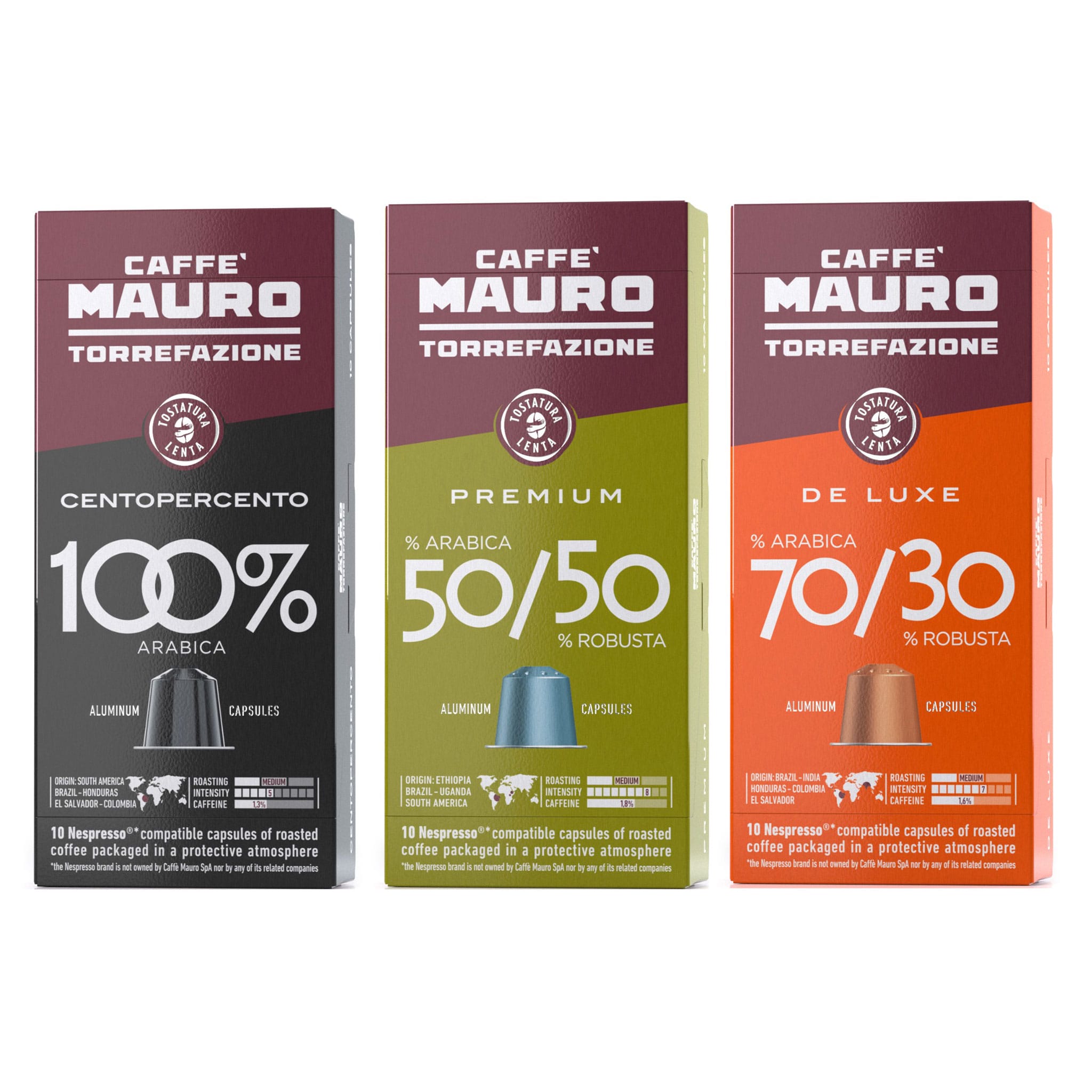 mauro capsules nespresso compatible pack