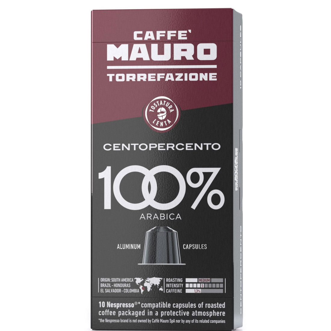 mauro centopercento capsules nespresso compatible