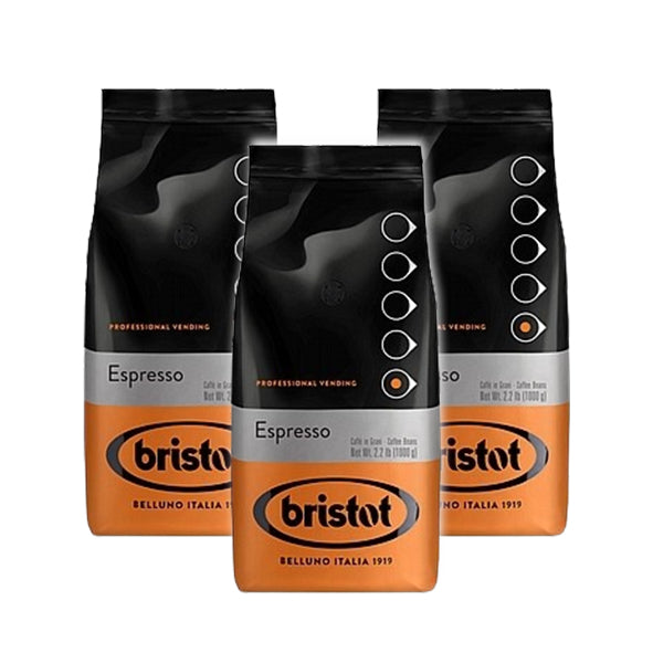 Bristot Espresso 1kg פולי קפה פולי קפה בריסטוט אספרסו 3 ק׳׳ג