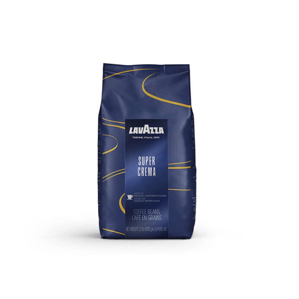 LAVAZZA SUPER CREMA פולי קפה 1 ק׳׳ג לוואצה סופר קרמה - קפה רויאל (6163602014373)