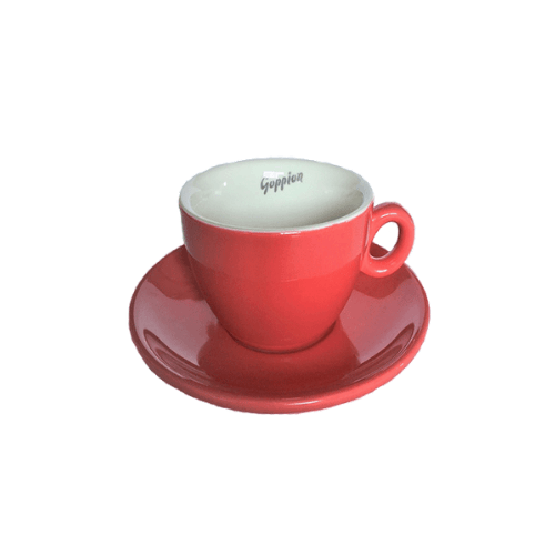 GOPPION CAFFE סט ספל קפוצ׳ינו + תחתית - קפה רויאל (6039990501541)