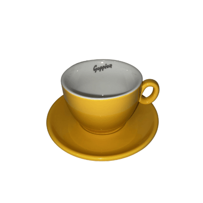 GOPPION CAFFE סט ספל קפוצ׳ינו + תחתית - קפה רויאל (6039993221285)