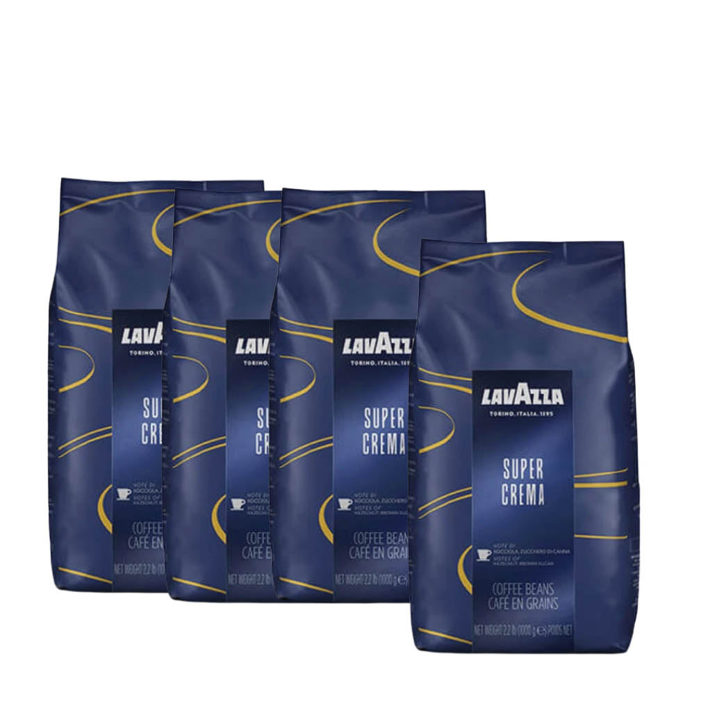 LAVAZZA SUPER CREMA פולי קפה 4 ק׳׳ג לוואצה סופר קרמה