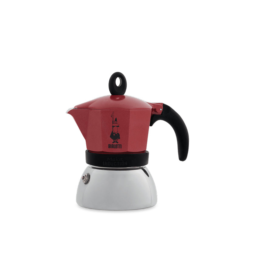 BIALETTI INDUCTION  ביאלטי מקינטה אינדוקציה צבע אדום 2 כוסות