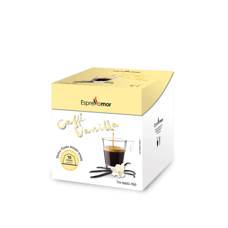 קפסולות תואמות דולצה גוסטו EspressoMor Vanilla- מארז 16 יחידות