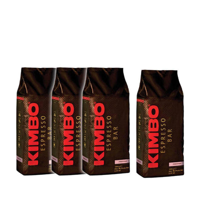KIMBO EXTRA CREAM  פולי קפה קימבו 3+1 ק׳׳ג (6130181505189)